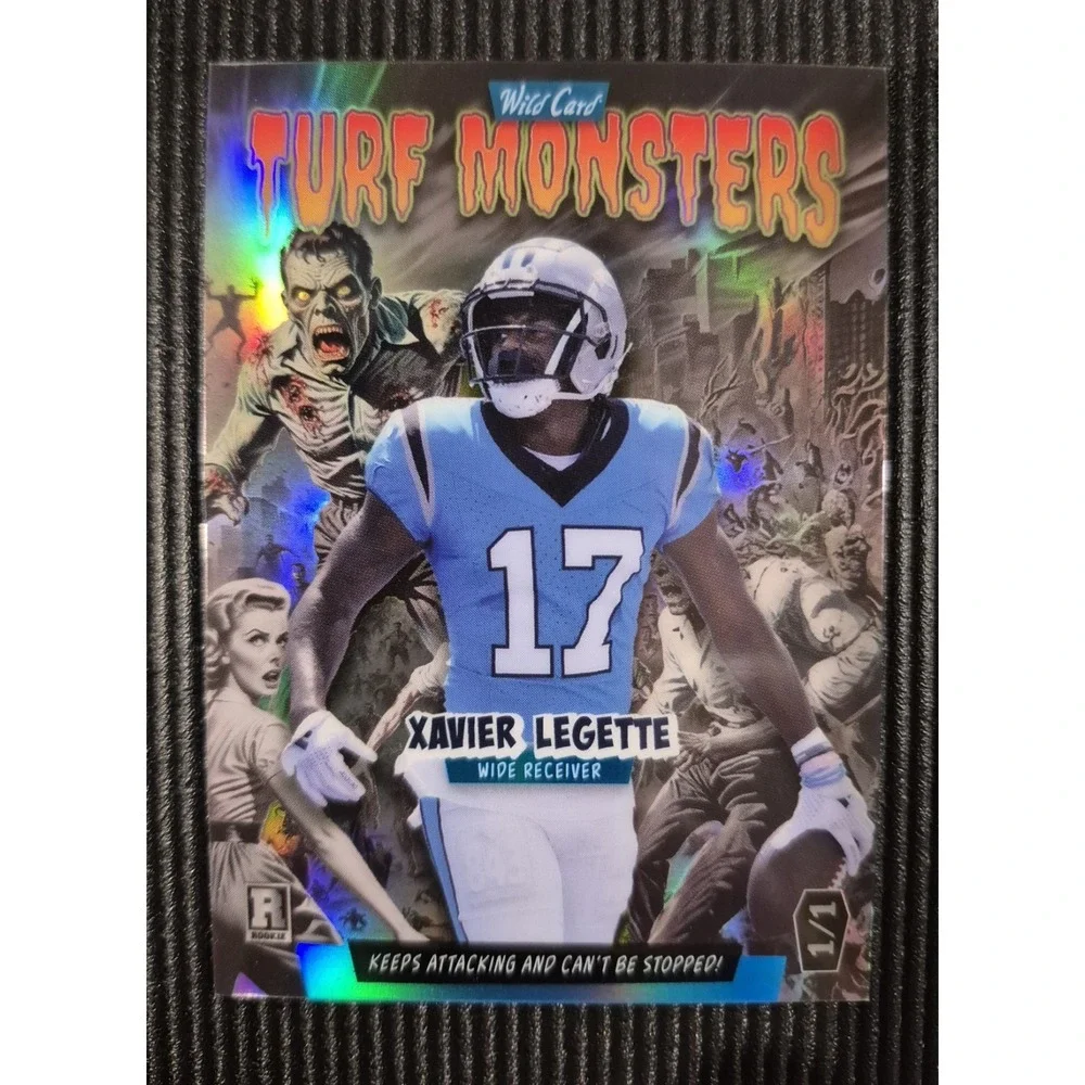 2024 Wild Card Monster Hunt Xavier Legette #TMZBXL Turf Monster Frankenstein 1/1